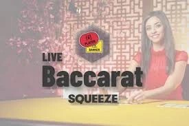 Official Live Dealer logo: Baccarat Squeeze by Evolution at RP888 Casino
