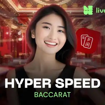 Live Dealer logo of Hyper Speed Baccarat from Evolution at RP888 Casino