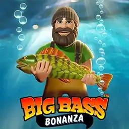 Bigger Bass Bonanza online game logo by Pragmatic Play on rp888casino.com