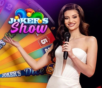 Joker’s Show slot icon by Skywind Group, available at RP888 Casino