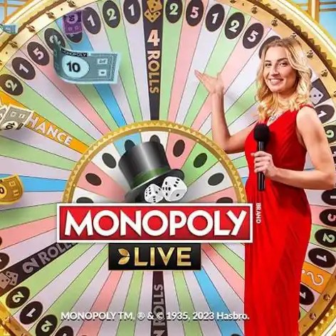 Monopoly Live casino game by Evolution – featured logo at RP888 Casino